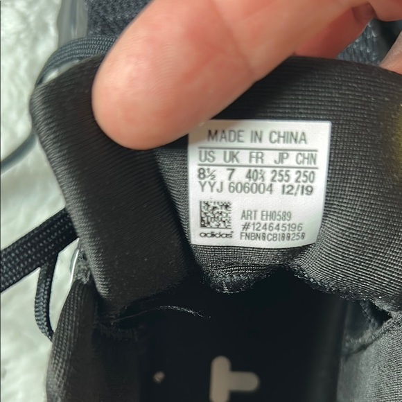 Adidas Black and White Mesh Sneakers - Picture 7 of 7